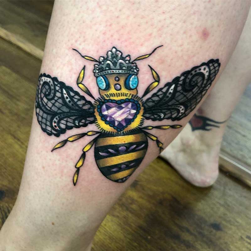 queen-bee-gang-tattoo-1