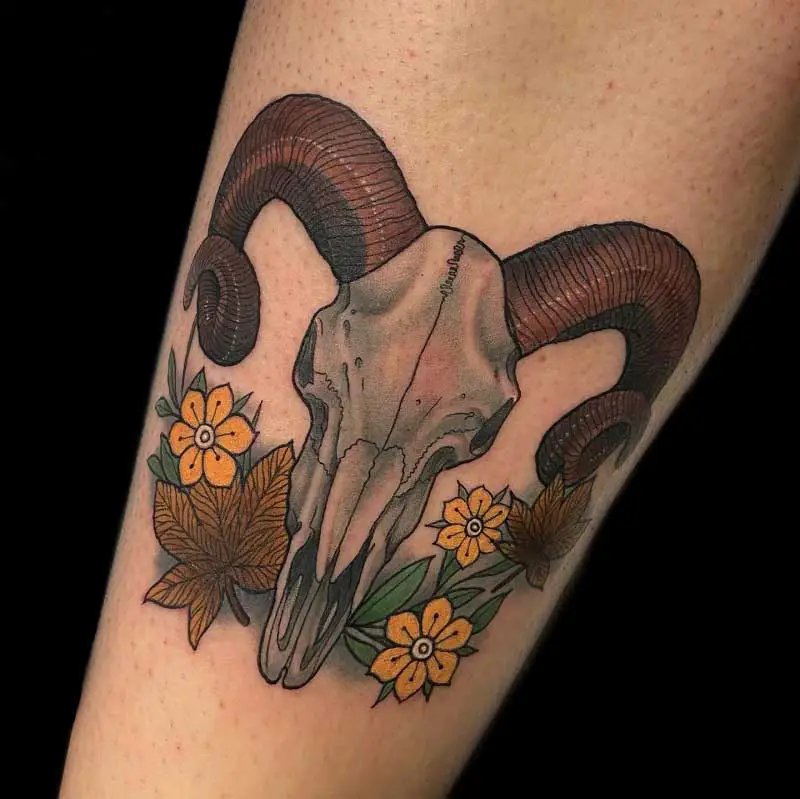 Ram Skull Tattoo design by North43 on DeviantArt