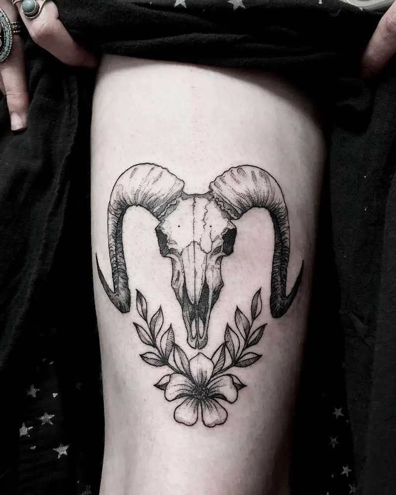 black ram tattoo