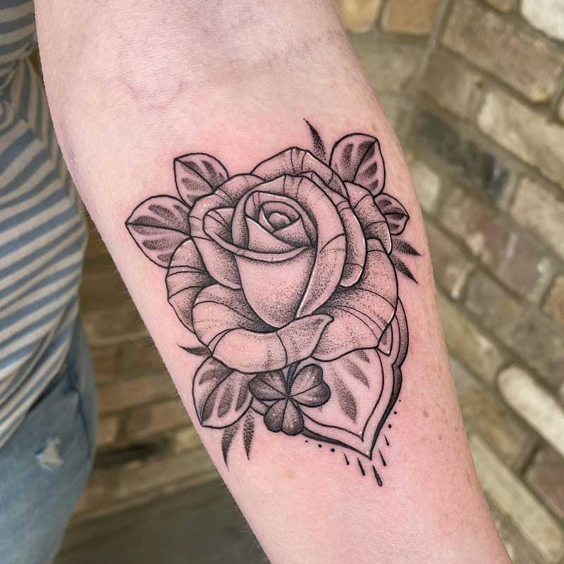rose-shamrock-tattoo-1