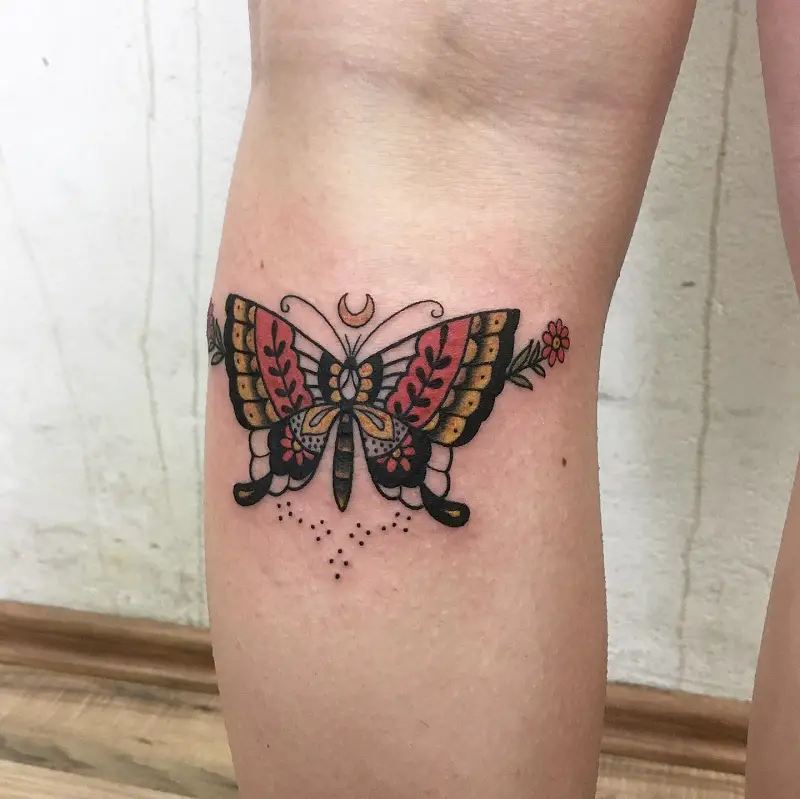 shamrock butterfly tattoo 1