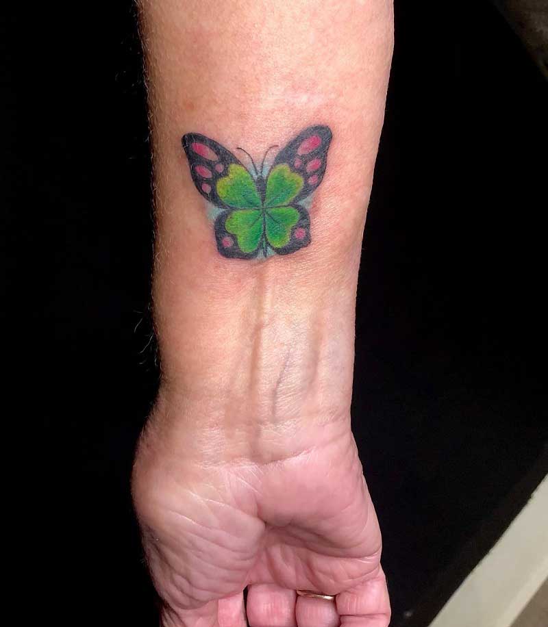 shamrock-butterfly-tattoo-2