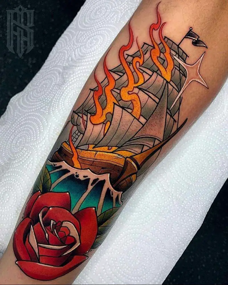 ship-wreck-tattoo-1