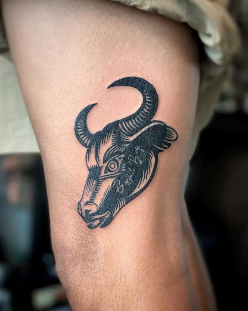 50 Beautiful Bison Tattoo Designs With Meanings For Animal Lovers  Tattoo  Twist