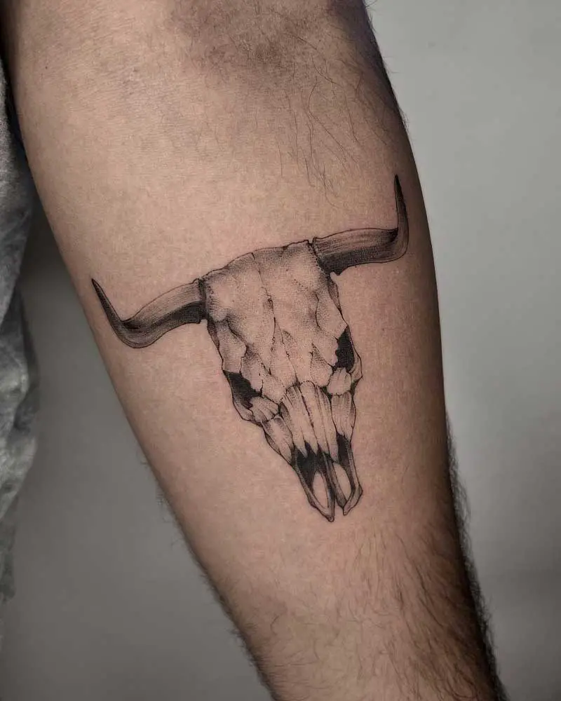 Longhorn Skull Tattoo PNG Transparent SVG Vector  OnlyGFXcom