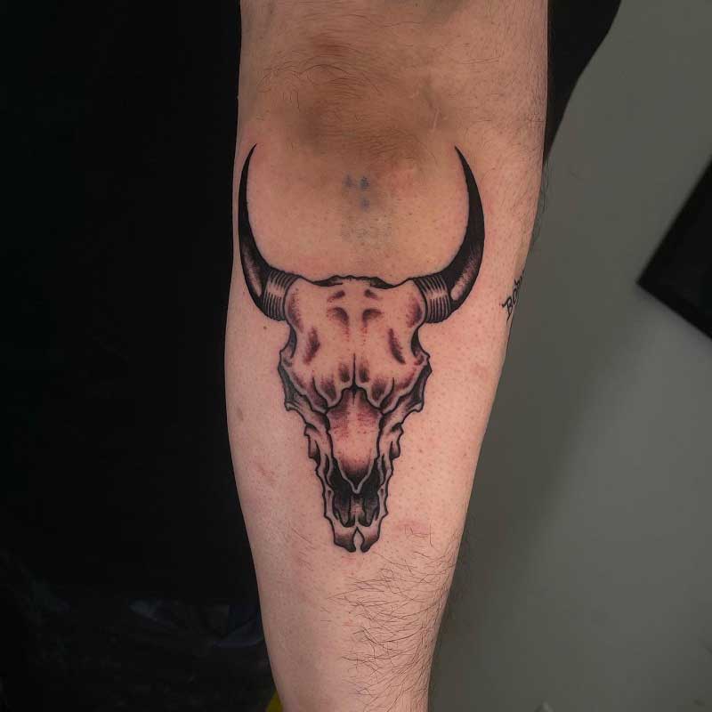 93 Amazing Bull Skull Tattoo Designs with Meanings and Ideas  Body Art Guru