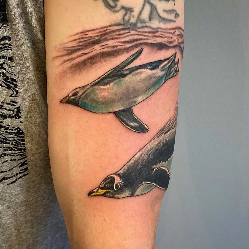 swimming-penguin-tattoo-1