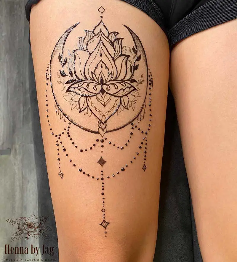 2022 New Bohemian Lotus Totem Waterproof Juice Tattoo Stickers For Woman  Man Body Arm Thigh Temporary Tattoos Fake Tattoo  Temporary Tattoos   AliExpress