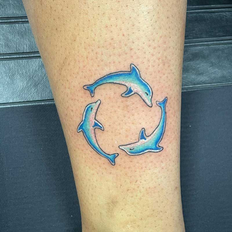three-dolphin-tattoo-2
