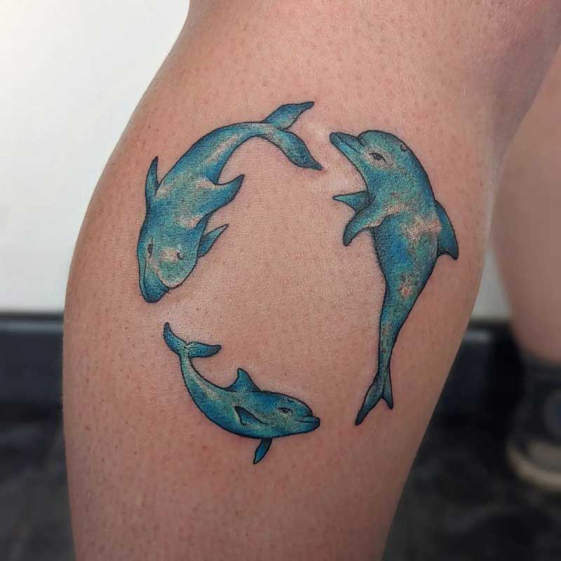 three-dolphin-tattoo-3