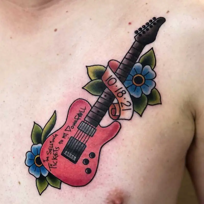 traditional-guitar-tattoo-1