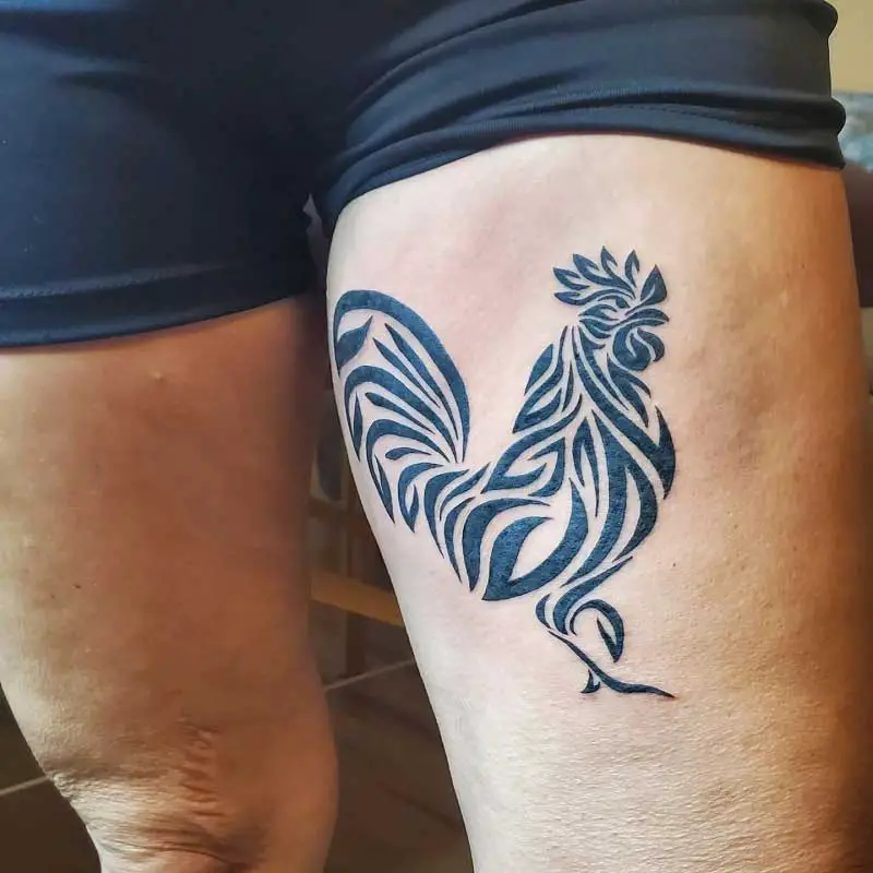 tribal-rooster-tattoo-1