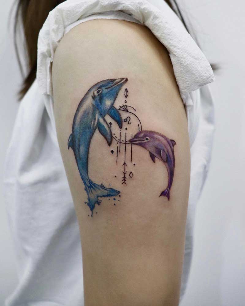 two-dolphins-tattoo-3
