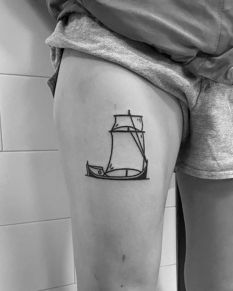 100 Ship Tattoos That Will Set Sail Your Imagination  Tattoo Me Now