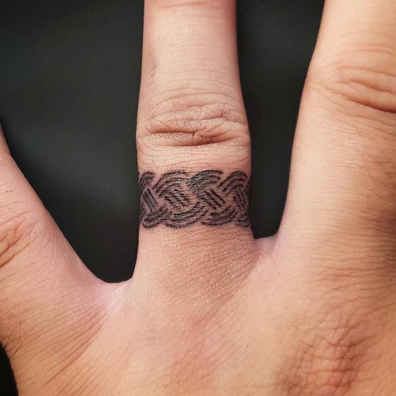 Top 100 Best Wedding Ring Tattoos For Women  Band Design Ideas