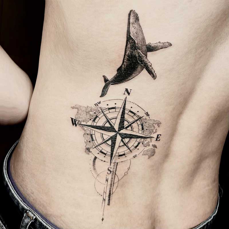 whale-compass-tattoo-2