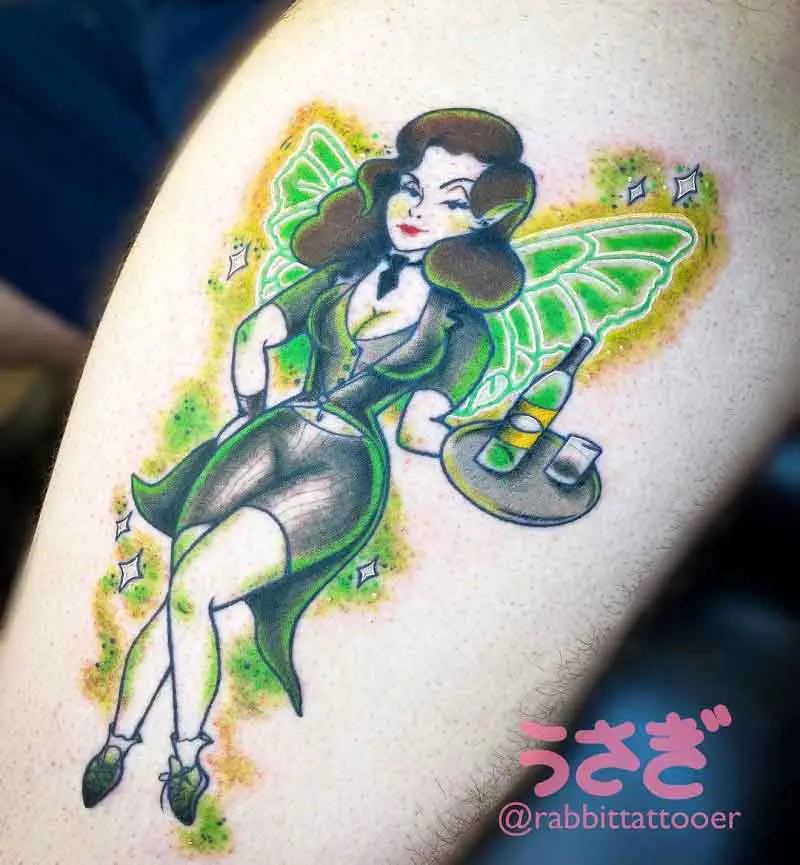 Absinthe Fairy Tattoo 3