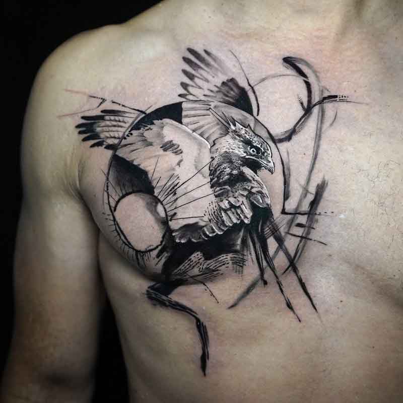 Abstract Hawk Tattoo 2