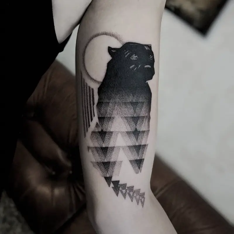 Abstract Panther Tattoo 3