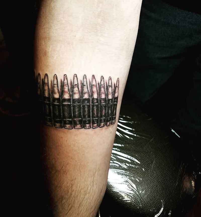 bullet belt tattoo