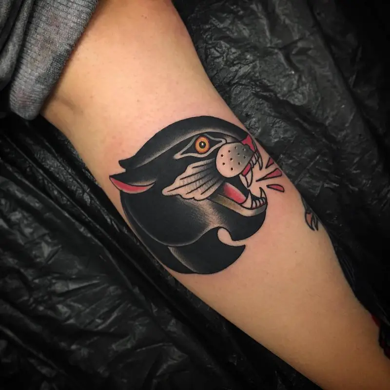 Angry Black Panther Tattoo 3