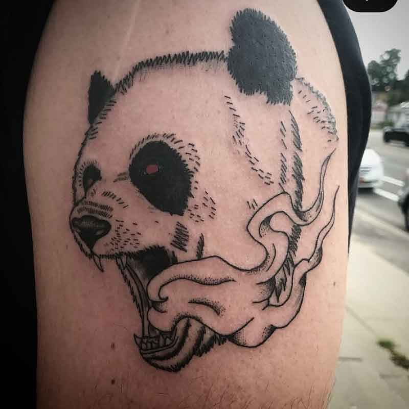 Angry Panda Tattoo 1