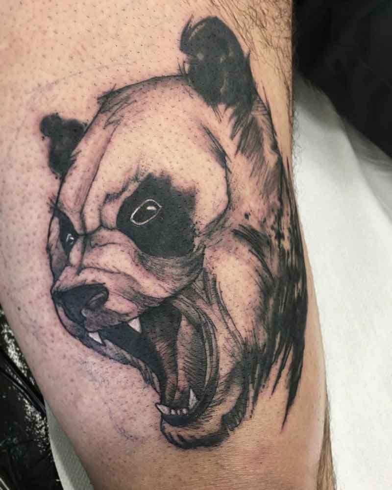 Angry Panda Tattoo 2