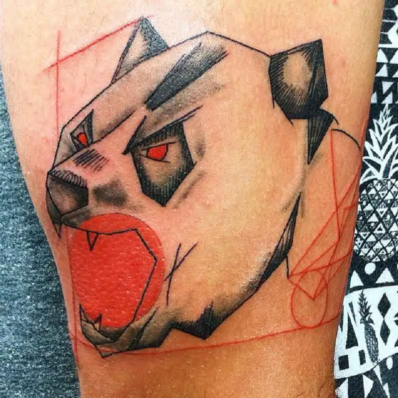 Angry Panda Tattoo 3