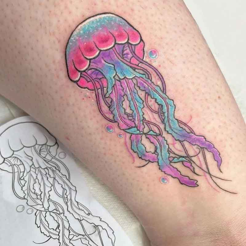 Asian Jellyfish Tattoo 3