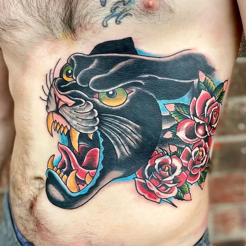 Asian Panther Tattoo 1