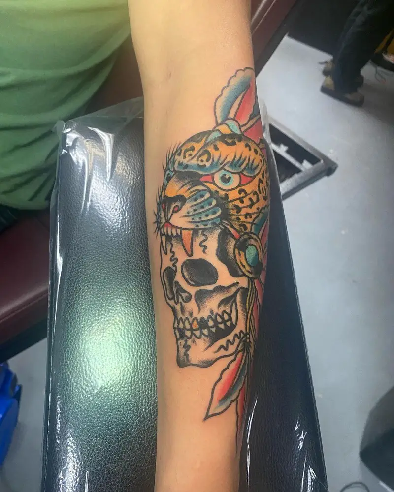 Aztec Panther Tattoo 3