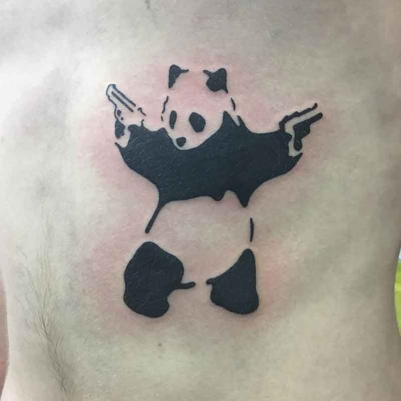 Banksy Panda Tattoo 1