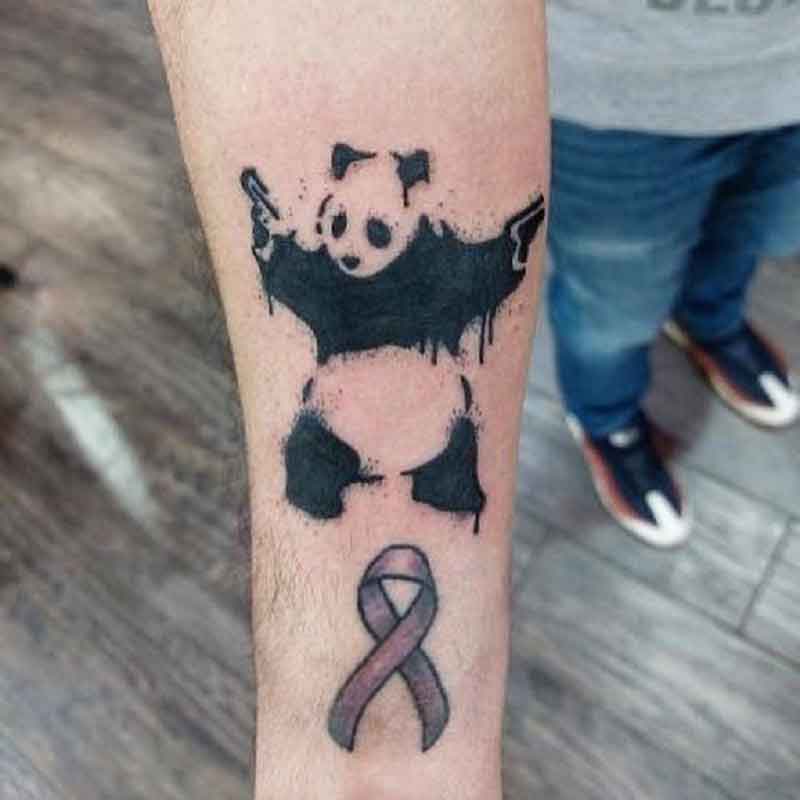 Banksy Panda Tattoo 3