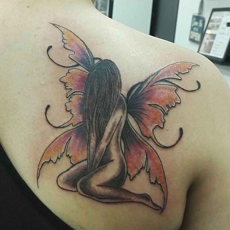 Broken Fairy Tattoo 1