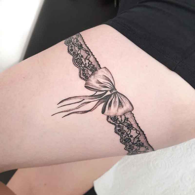 Butterfly Garter Belt Tattoo 2
