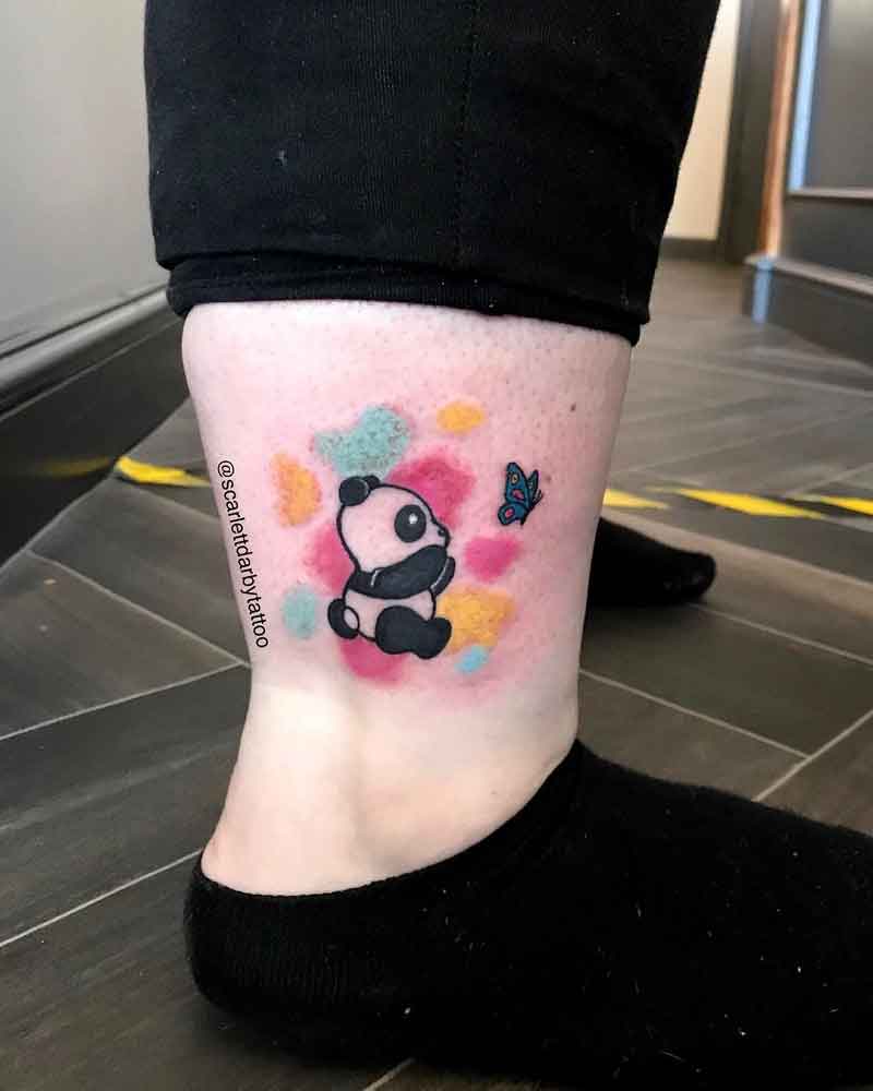 Cartoon Panda Tattoo 3