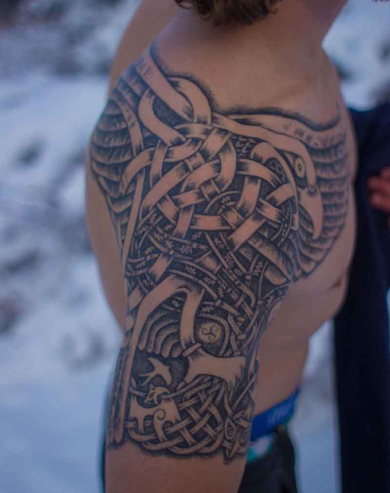 Celtic Hawk Tattoo 3