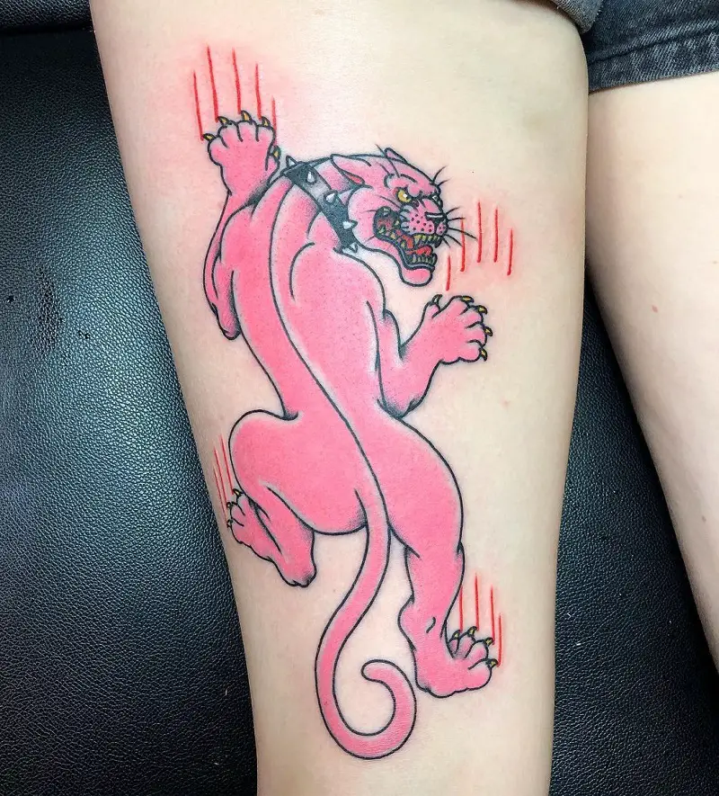 Climbing Panther Tattoo 3