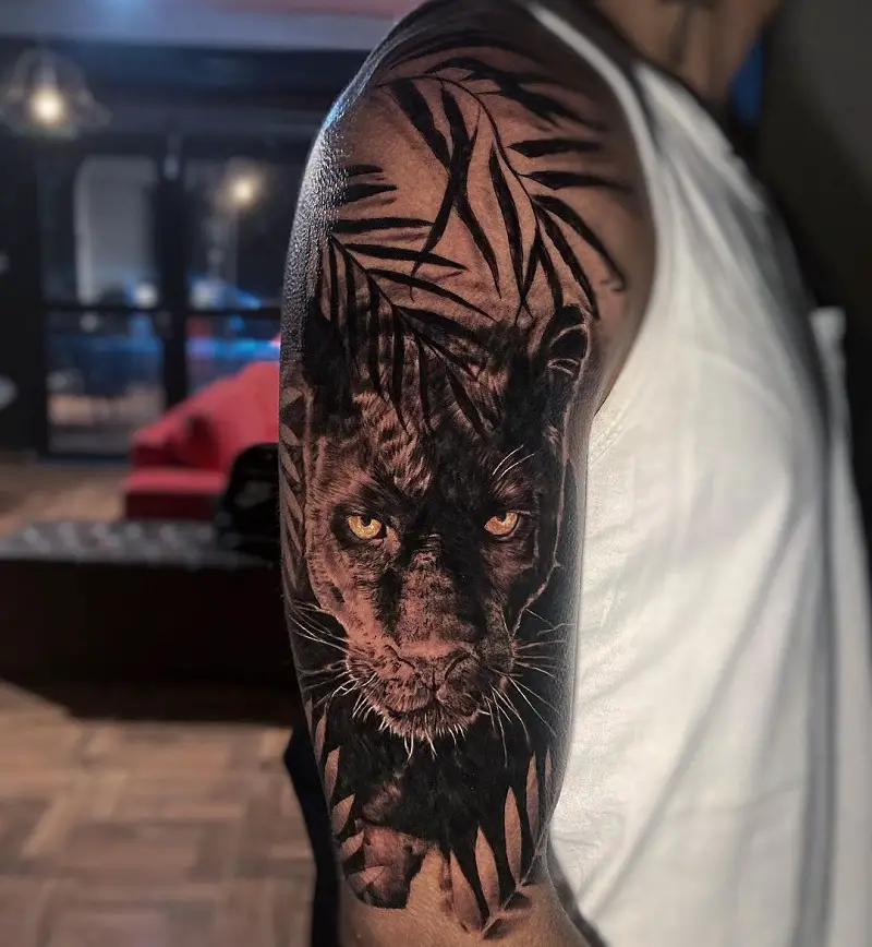 Cover Up Black Panther Tattoo 2