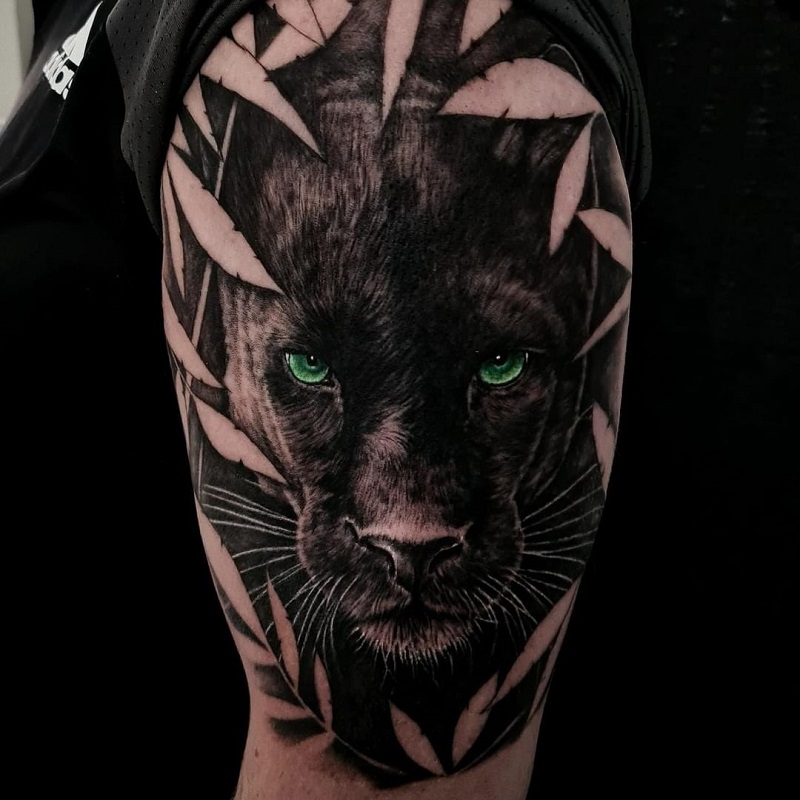 Cover Up Black Panther Tattoo 3