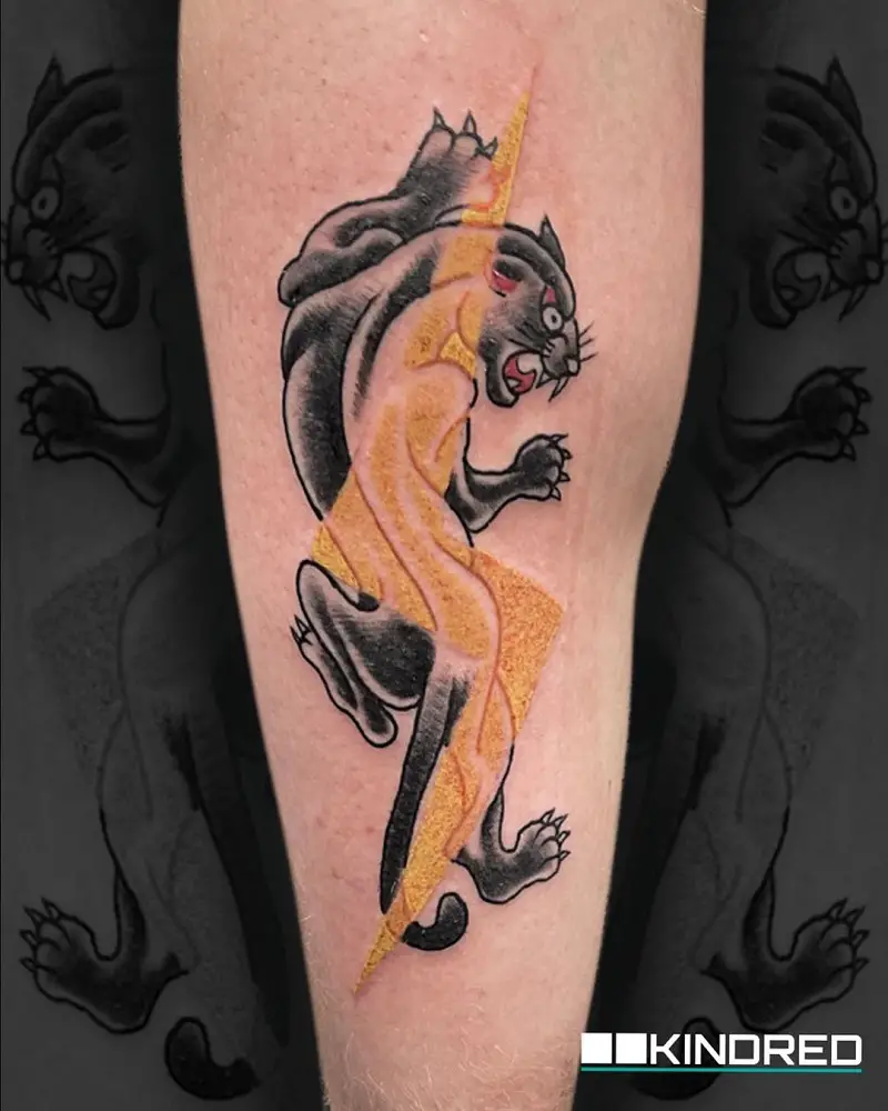 Crouching Panther Tattoo 1