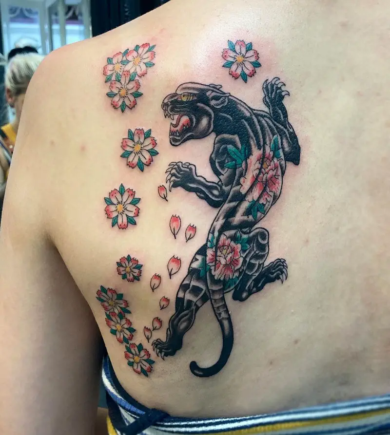 Crouching Panther Tattoo 2