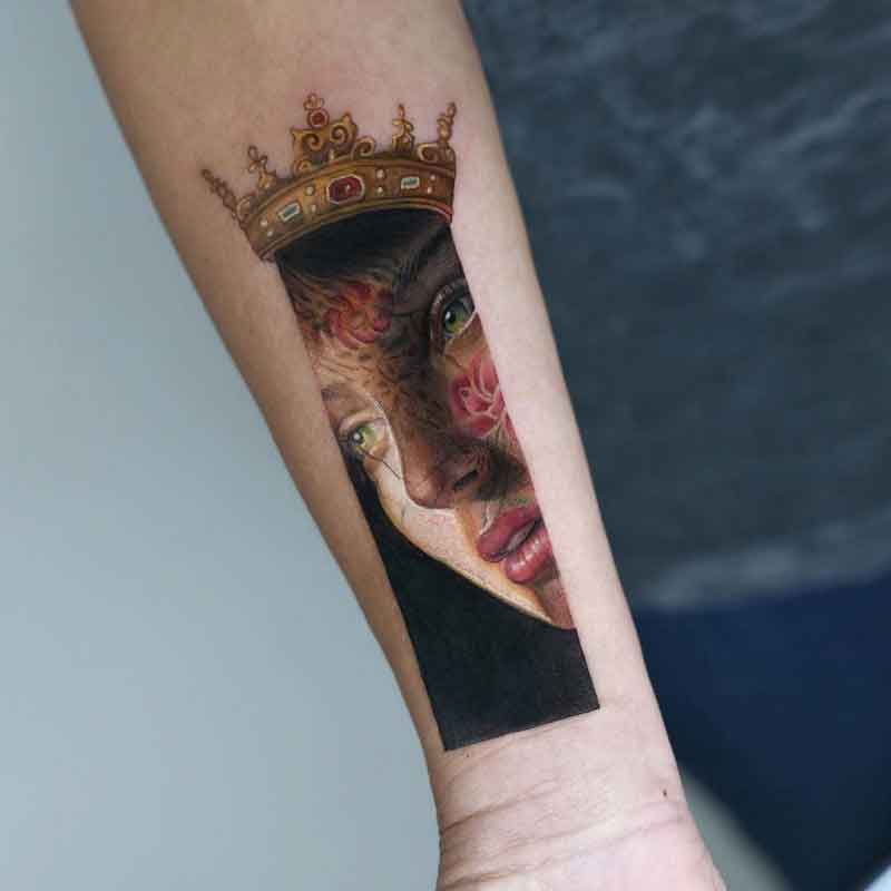 Crown Cover Up Tattoo 2