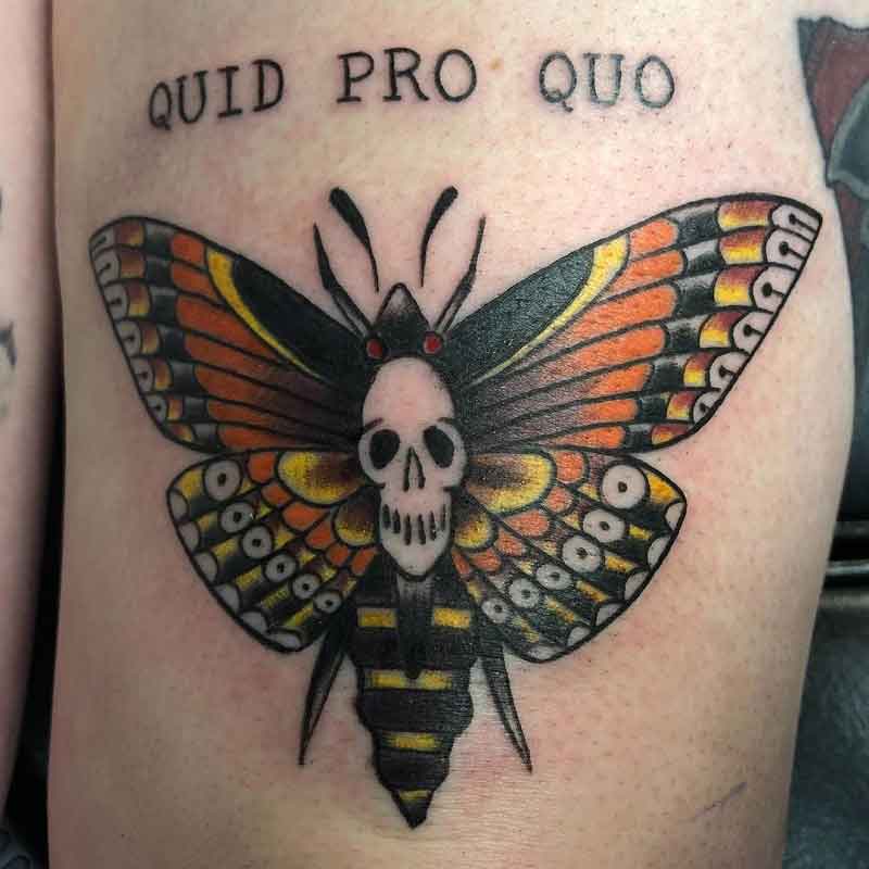 Death Head Hawk Moth Tattoo 3