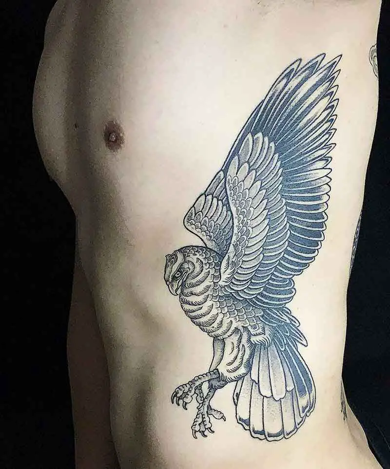 Diving Hawk Tattoo 3