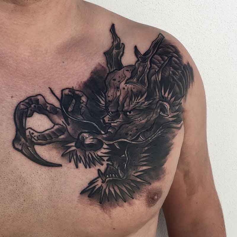 Dragon Cover Up Tattoo 1