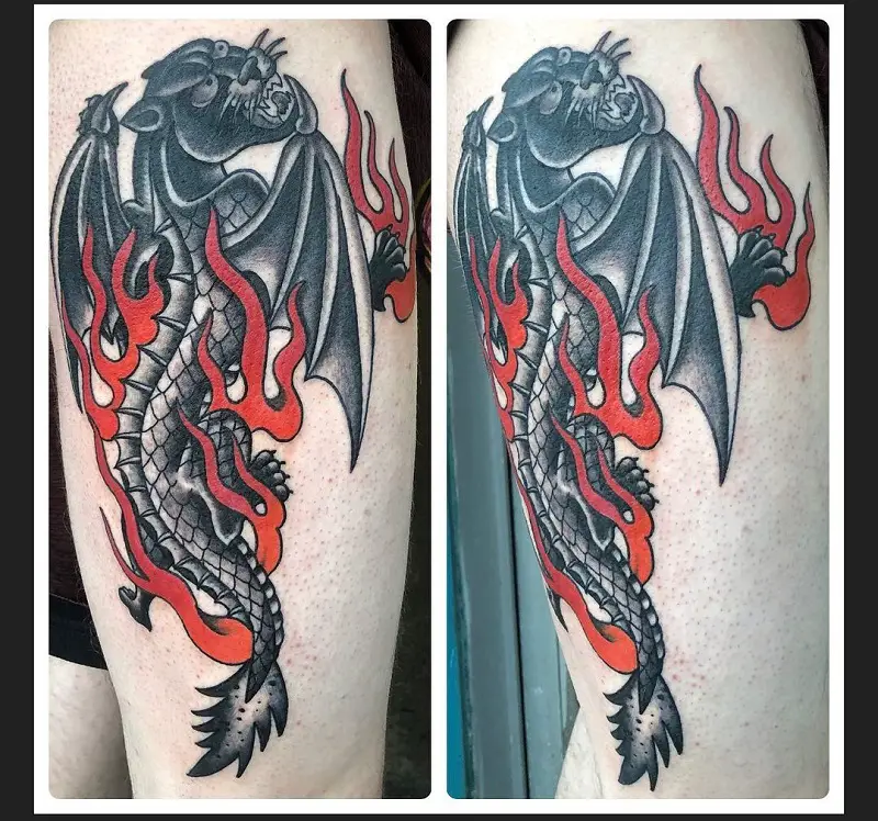 Dragon Panther Tattoo 2