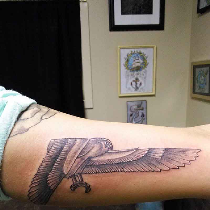 Egyptian Hawk Tattoo 2