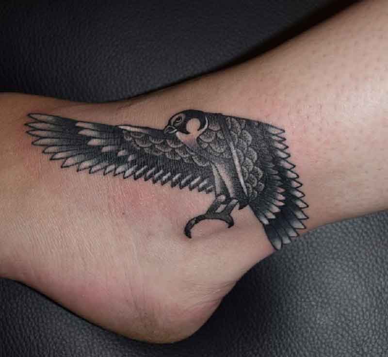 Egyptian Hawk Tattoo 3