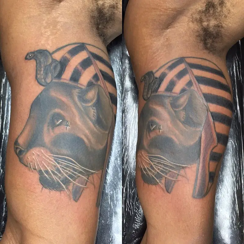 Egyptian Panther Tattoo 1